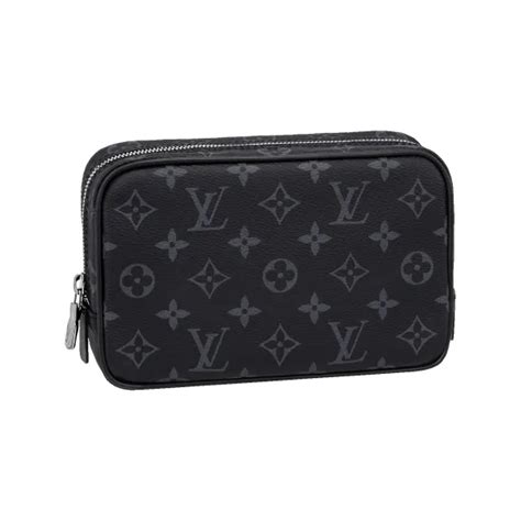 lv 大號梳洗包|梳洗袋 Monogram Eclipse 帆布 .